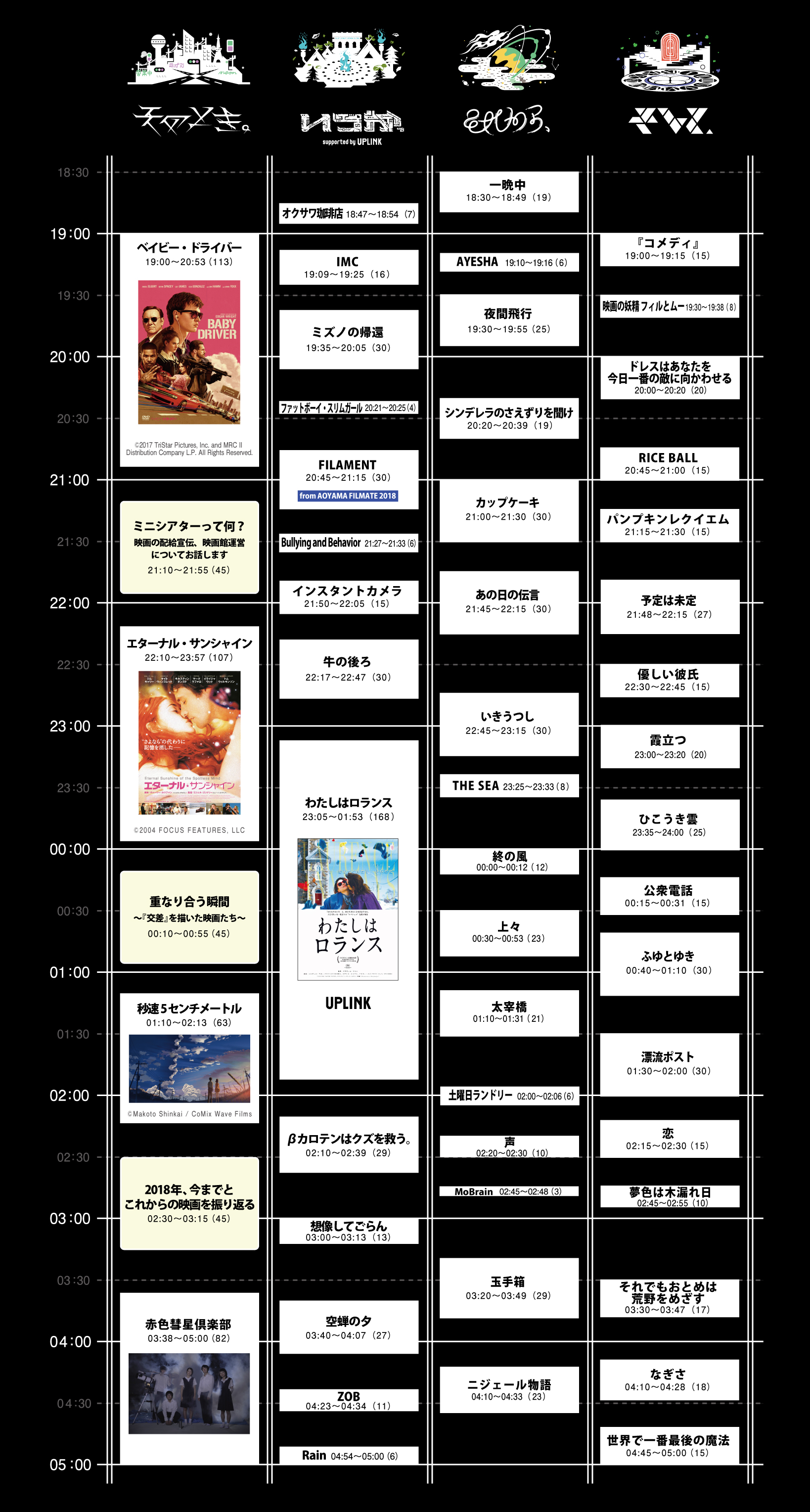 MOVIE | 夜空と交差する森の映画祭2018 / FOREST MOVIE FESTIVAL